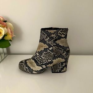 ASOS DESIGN Roma ankle boots in snake